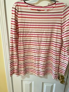 Boden Multicolor Stripe Long Sleeve Tee Size US 8